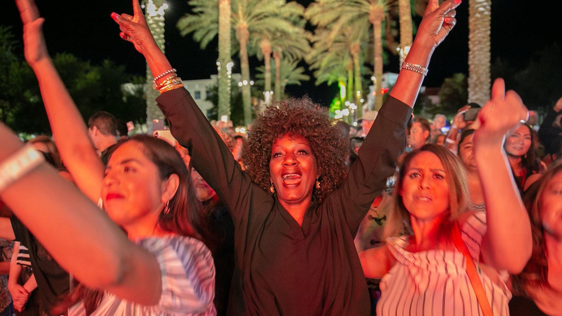 Crowd cheering at Verrado's 2019 Founder's Day Concert