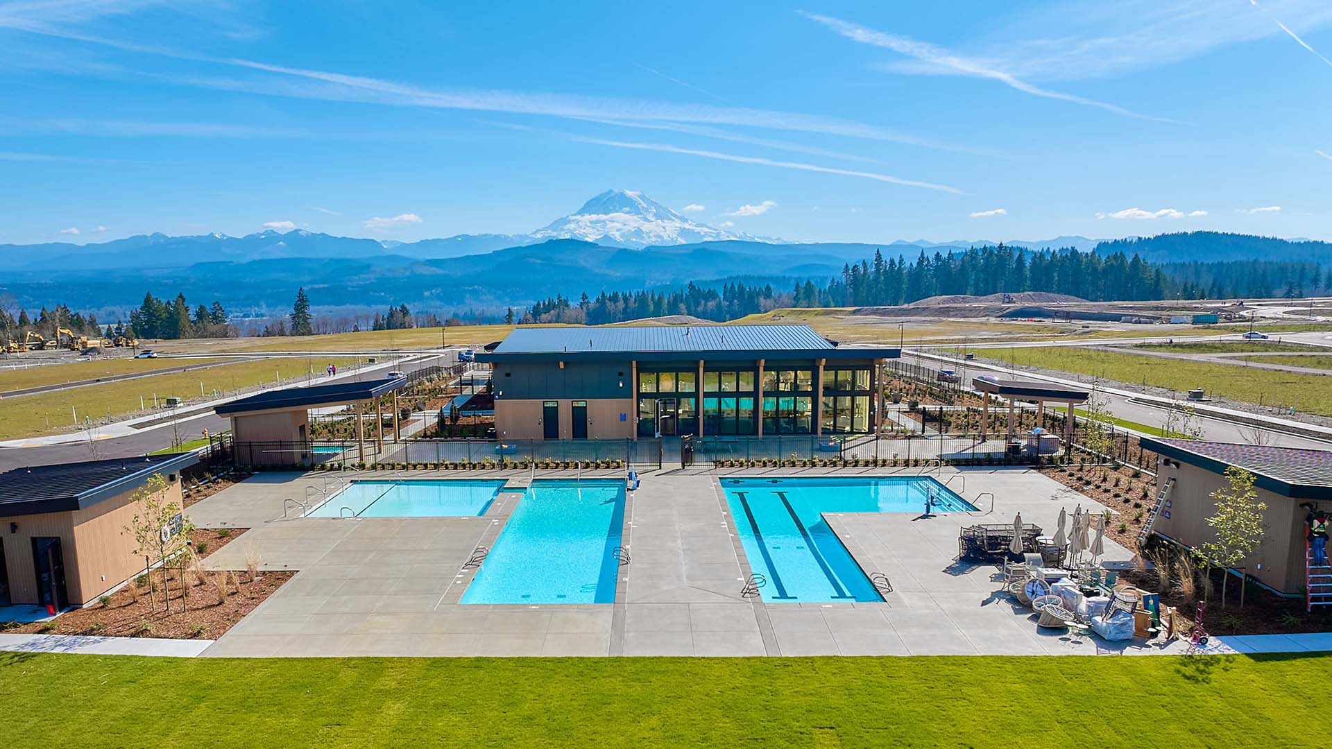 Uplands community center and pool
