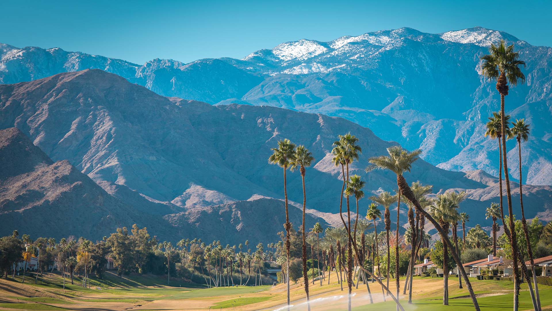 Mountain views in California's Coachella Valley